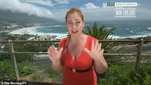 She joined a family on a pier catching fish and crabs but as she spoke about the prize, she had to apologise to the children for losing one of their belongings. Hilarity At Josie Gibson S This Morning Competition Segment Daily Mail Online