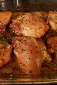 Maple Ginger Chicken Thighs Chicken Thighs Baked With A Maple Ginger Glaze The Final Result Is Deliciou Ginger Chicken Chicken Thighs Chicken Thigh Recipes