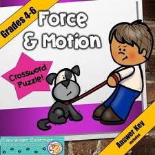 This Is A Science Crossword Puzzle Built Using The Force And Motion Item Specs For The Florida Statewide Science Science Assessments Force And Motion Word Bank