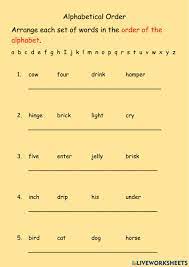 Collation is the assembly of written information into a standard order. Alphabetical Order Worksheet For Grade 1