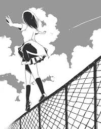 Black And White Anime Pictures Sad Pin On Black And White Umi Sora