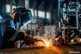 Industrial Worker At The Factory Steel Welding Closeup Welder By Pramote Polyamate Photo 274056839 500px Welding Welders Industrial Welding