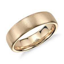 Matte Modern Comfort Fit Wedding Ring In 14k Yellow Gold 6 5mm Blue Nile Ca Mens Gold Wedding Band Mens Wedding Rings Mens Wedding Rings Gold