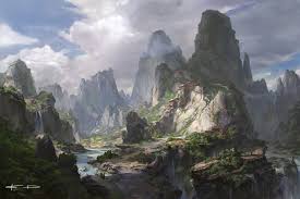 Secret Temple Of The Mountain By Kd Stanton Fantasy Art Landscapes Fantasy Concept Art Fantasy Landscape