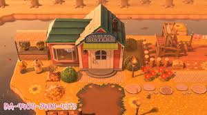 Thoughts on our animal crossing new horizons three houses interior and exterior items list? Best Acnh Shop Area Design Ideas Nook Cranny Able Sisters Exterior Designs In Animal Crossing