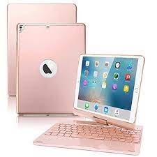 Ipad 9 7 Keyboard Case Vanky 360 Rotate Stand Smart Keyboard Cover 7 Color Backlit Keyboard Case Folio With A Keyboard Case Ipad Mini Accessories Ipad Case Diy