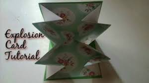 Hi frnds,in this tutorial video i have taught how to make accordion card without using ready made dies.i have tried my best to teach in better and easiest wa. Diy How To Make Explosion Card Birthday Popup Explosion Card Craftlas Youtube