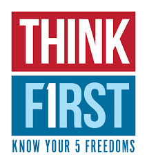 The five freedoms of the first amendment religion | speech | press | assembly | petition. Think First Amendment I Know Your 5 Freedoms