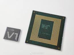 Vivo V1 ISP chip photographed next to ...
