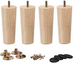 Find your perfect product now. 10 Inch 25cm Wooden Furniture Legs La Vane Set Of 4 Solid Wood Tapered M8 Replacement Furniture Feet With Pre Drilled 5 16 Inch Bolt Mounting Plate Screws For Couch Sofa