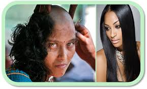Hindu man shaved his hair beside river Ganga in Kolkata ,India. These  rituals and customs form a major part of the Hindu religion and people  follow it with great devotion for freedom