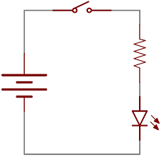 A pictorial circuit diagram uses simple images of components, while a schematic diagram shows the components and interconnections of the circuit using. Button And Switch Basics Learn Sparkfun Com