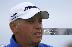 Glenn Ralph of England and Greg Hopkins, President of Cleveland Golf...  News Photo