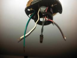Its normally connected to the black wire of the fans speed control switch. Ceiling Fan Install Strange Wire Colors Doityourself Com Community Forums