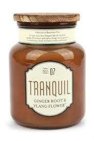 Tranquil Aromatherapy Jar Candle Ginger Root Ylang Flower Scent 15 Ounces 3 3 4 X 5 1 4 Inches Flower Scent Candle Jars Jar