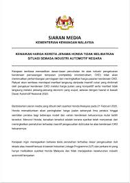Kementerian sumber manusia ditugaskan untuk melindungi hak orang kurang upaya. à¦ à¦à¦ à¦° Jabatan Penerangan Malaysia Siaran Media Mofmalaysia Kenaikan Harga Kereta Jenama Honda Tidak Melibatkan Situasi Semasa Industri Automotif Negara Jabatanpenerangan Sayangimalaysiaku Malaysiabersih Kemakmuranbersama