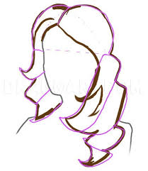 How to draw realistic wavy hair. How To Draw Wavy Curly Hair Step By Step Drawing Guide By Loren Dragoart Com