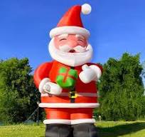 Papá Noel inflable gigante de 27 pies con soplador de alta calidad,  decoración navideña al aire libre para patio, césped, fiesta de Navidad  (sin luces ...