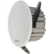 Ceiling microphone, 16 cm (6 in), white with microdot (unbalanced). Krix Helix 6 Poly Cone In Ceiling Single Speaker White Selby