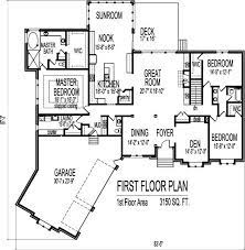 Home Plan Blueprints Angled Canted 3 Car Garage Move All Bedrooms But Master Upstairs Basement House Plans Garage House Plans House Plans One Story