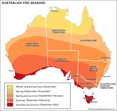 Australian Bushfires Seasons Australia Map Fire