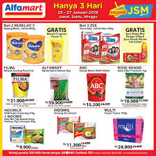 Sehingga menambah masyarakat untuk terus berbelanja di alfamaret. Alfamart Promo Katalog Jsm Periode 25 27 Januari 2019 Promosi247 Promosi Katalog Dan Diskon Tokopedia Superindo Indomaret Giant Ovo Gopay Dll