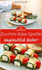 Zucchini Kase Spiesse Rezepte Vegetarische Beilagen Grillgemuse Rezept
