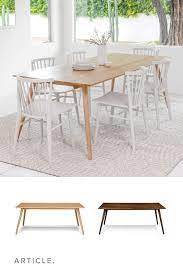 Buydirect can help you find multiples results within seconds. Simple Classic Mid Century Design This Solid Wood Table Is Your Dining Room Staple White Dining Table Modern White Dining Chairs Dining Table