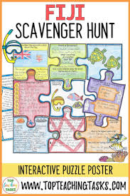 Fiji Scavenger Hunt Puzzle Activity Top Teaching Tasks Fiji Cloze Reading Informational Reading
