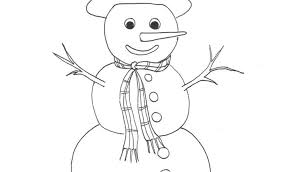 Disegno Da Colorare Pupazzo Di Neve Bimbi Creativi