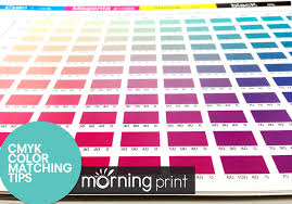 morningprint hint cmyk color matching tips