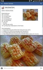 Biskut Cream Cheese Recipes Food Cookie Recipes