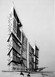Architectural Sketch By Rafiq Sabra Architecture Concept Drawings Architectural Sketch Architecture Sketch