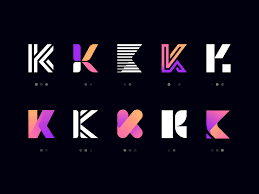 K Marks Letter Logo Lettering Lettering Design