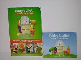 Baby Bullet User Manual And Cookbook Baby Food Recipe Book Euc Soft Back Baby Bullet Baby Food Recipes Baby