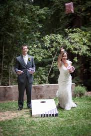 Tie each doughnut on a string and hang from a tree. Diy Outdoor Wedding Games Hey Let S Make Stuff