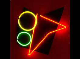 Abstract Neon Art Wall Hanging Sculpture Modern Unique Design Etsy Hanging Wall Art Neon Art Modern Sculpture