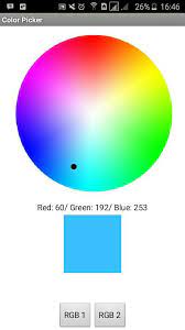 1 it can indentify the color of one point in the image ,which came from the photo album or taking photo directly 2 automatic identification of more than 130 kinds of colors, and gives the color of the rgb information, code and color in chinese and english names. Color Picker Free For Android Apk Download