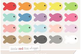 Fish Clipart Clip Art Fish Clipart Print Stickers