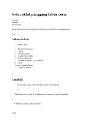 Bolu gulung adalah hidangan kue yang berasal dari inggris yang sudah ada pada tahun 1970 an. Resep Kue Bolu Coklat Panggang 8 Telur Berbagai Kue