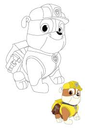 Zuma coloring page for kids and adults from cartoon series coloring pages, paw patrol coloring pages. Pin On Fichas Pintar Santiago