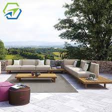 Cover or store indoors during inclement weather and when not in use. Hot Selling Teak Outdoor Patio Furniture Luxury Upholstered Lounge L Shape Sofa Sets Wooden Buy Wooden Sofa Teak Patio Furniture Outdoor Wooden Outdoor Furniture Product On Alibaba Com