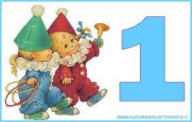 1 Anno Auguri Buon Compleanno 1 Anno Con Pagliaccetti Per Maschietti Buon Compleanno Auguri Di Compleanno Compleanno