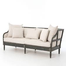 Image Result For Sofa With Exposed Wood Frame As Seen On Hgtv Fixer Upper Natural Linen Sofa Upholstered Sofa Sofa Wood Frame