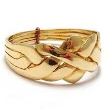 The puzzle ring is also sometimes called a turkish wedding ring or harem ring. 9k Yellow Gold 4 Band Turkish Puzzle Ring And 34 Similar Items