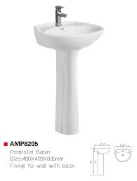 china amp8205 bathroom pedestal sink