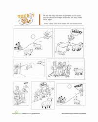 You could also print the image using the print button above the image. The Boy Who Cried Wolf Story Worksheet Education Com