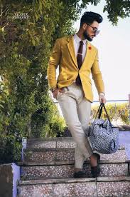 yellow blazer outfit estilos de moda masculina ropa de caballero moda hombre