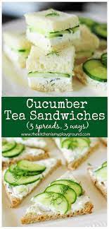 Cucumber Tea Sandwiches 3 Spreads 3 Ways Tips For Making The Best Cucumbersandwiches Teasandwic Tea Party Food Cucumber Tea Sandwiches Tea Sandwiches