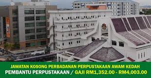 Perbadanan perpustakaan awam kedah, alor setar. Jawatan Kosong Di Perbadanan Perpustakaan Awam Kedah Ppak Pembantu Perpustakaan Jobcari Com Jawatan Kosong Terkini